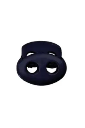 punte - Set di 2 stopper a 2 fori per corde - 15 mm blu navy - Union Knopf by Prym Soddisfatti O Rimborsati