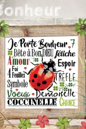 Foglio di punto croce - Porta felicità - Isabelle Haccourt Vautier Must-Have