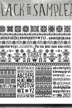 Offerta Del Giorno Foglio di punto croce - Campionatore nero 2021 - Isabelle Haccourt Vautier