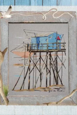 Foglio di punto croce - Con il vento - Isabelle Haccourt Vautier Offerta Speciale