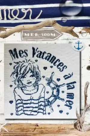 Promo Stagionale Foglio di punto croce - La mia vacanza al mare - Isabelle Haccourt Vautier