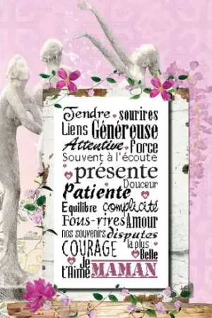 Pagamento Sicuro Foglio di punto croce - Ti amo mamma - Isabelle Haccourt Vautier