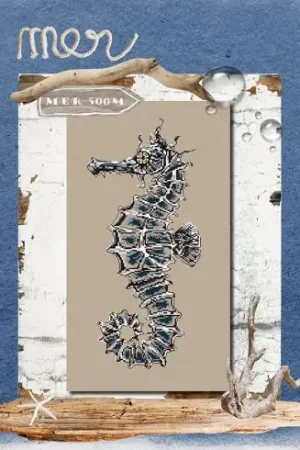 Foglio di punto croce - Ippocampo - Isabelle Haccourt Vautier Spedizione Espresso