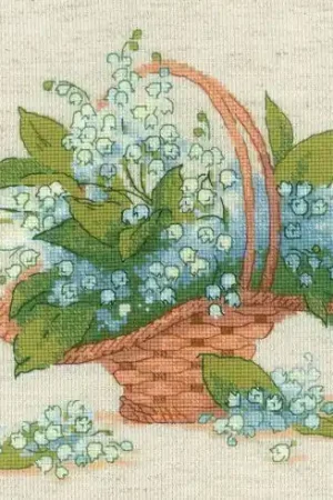 Ultimissimo Modello kit ricamo a punto croce - Mughetto della foresta - Riolis