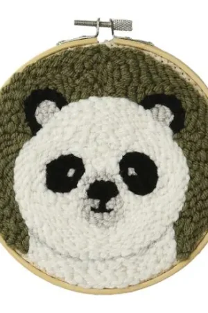 Solo Oggi Kit ago broderie punch - Patrice il Panda - DMC