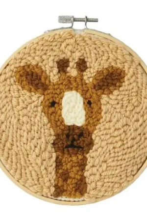 Novità Kit ago broderie punch - Georgette la giraffa - DMC