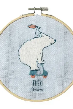 A Buon Prezzo Kit da ricamo per disegnare e ricamare - Orso in scooter - DMC