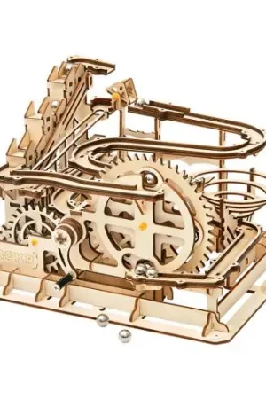 Puzzle meccanico in legno 3D - Circuito della palla - Parkour - ROKR Promozione