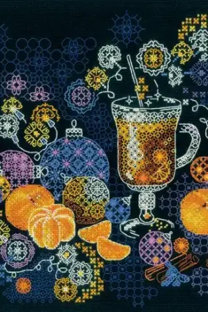 Offerta Speciale kit ricamo a punto croce - Stato d'animo arancione - Riolis