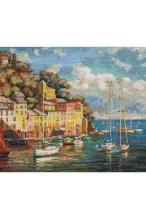 kit ricamo a punto croce - Azzurro italiano - Panna Più Venduto