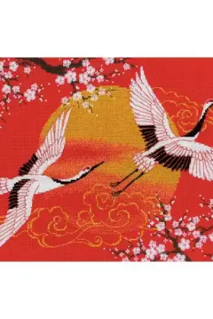 Più Venduto kit ricamo a punto croce - Sotto il cielo - Le gru - Riolis