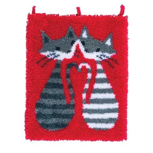 Prezzo Ridotto Kit tappeto a punto smirne - Gatti a strisce - Vervaco