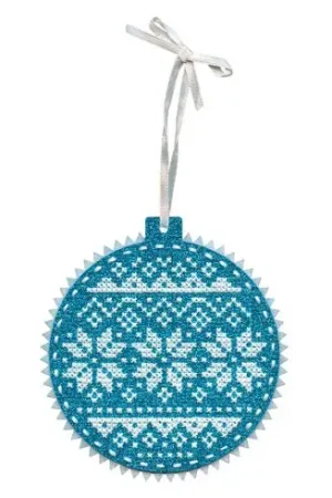 Kit di ornamenti da ricamare - Cuscino da ricamare pallina di natale - MP Studia Ultima Occasione