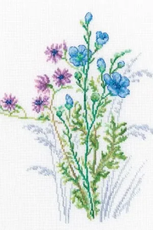 Affare kit ricamo a punto croce - Fiori colorati - RTO