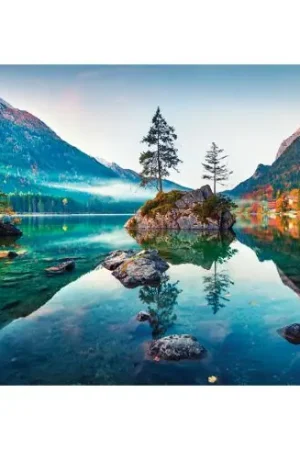 Economico Kit ricamo diamante - lago di montagna - Wizardi