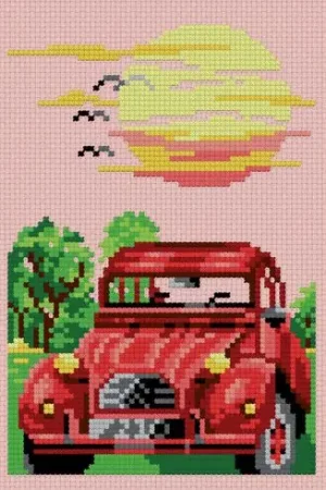 Promozione Esclusiva kit ricamo a punto croce - 2 CV - Luc Créations