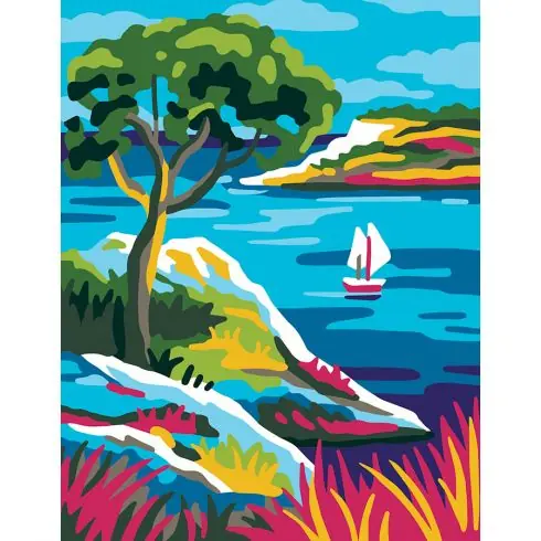 Canovaccio antico - Costa mediterranea - Collection d'Art Quantità Limitata