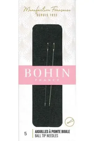 Aghi da ricamo - Aghi a punta sferica n°5 - 40 mm - Bohin Solo Oggi