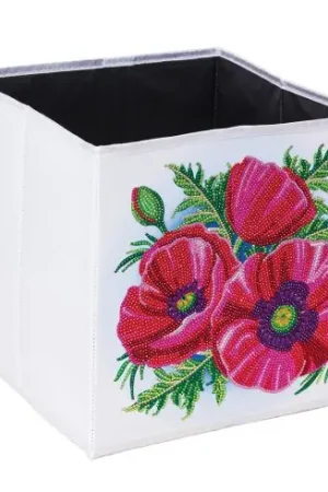 Porta-diamanti - Cestino - Jolis coquelicots - Crystal Art D.I.Y Di Tendenza