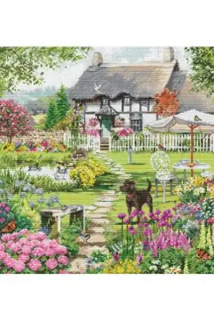 kit ricamo a punto croce - Casa di campagna - Luca-S Popolare