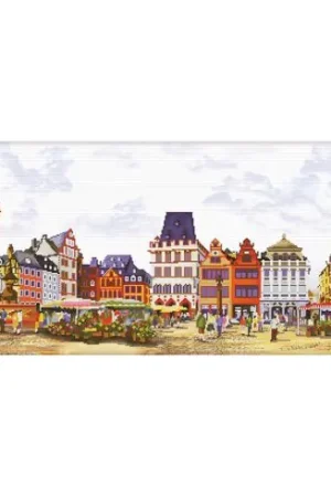 kit ricamo a punto croce - Vita urbana - Nova Sloboda Promozione