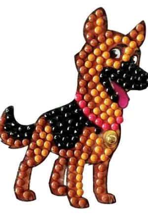 Adesivo da ricamo Diamante - Sticker - Cane - Crystal Art D.I.Y Pagamento Sicuro