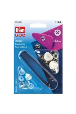 Offerta Lampo Bottoni a pressione - Sew-on Jersey snap kit - 12 mm - Prym