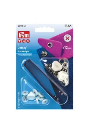 Bottoni a pressione - Sew-on Jersey snap kit - 12 mm - Prym Offerta Speciale
