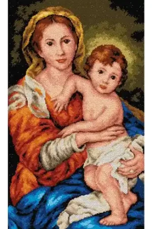 Canovaccio antico - La Madonna e il Bambino - Orchidéa Professionale