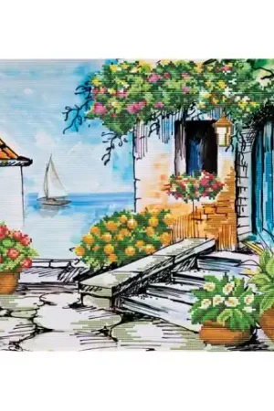 kit ricamo a punto croce - Paradiso marino - Ladybird Spedito Oggi