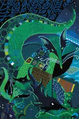 Popolare Kit ricamo diamante - Volpe indiana - Diamond Dotz