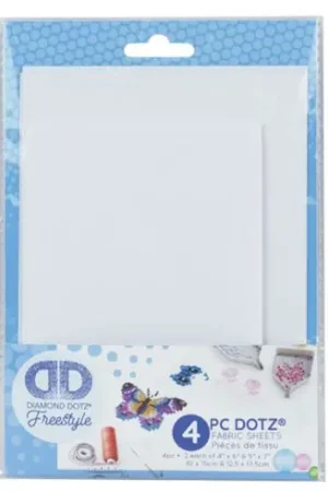 Tela diamantata - 4 pezzi di tessuto bianco a rombi - Diamond Dotz Freestyle Ordina Subito