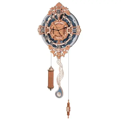 Puzzle meccanico in legno 3D - Orologio da parete romantico - ROKR Spedizione Gratuita