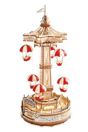 Professionale Puzzle meccanico in legno 3D - La torre del paracadute - ROKR