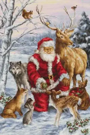 Nuova Collezione kit ricamo a punto croce - Amici della foresta - Luca-S