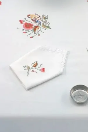 Tovagliolo da ricamo - Uccello - Luc Créations Di Tendenza