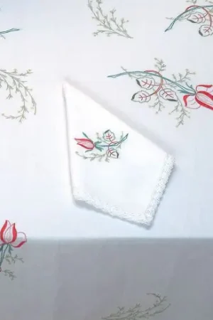 Tovagliolo da ricamo - rosa - Luc Créations Super Prezzo