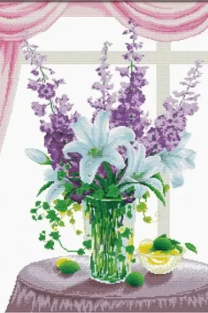 kit ricamo a punto croce - Gigli e agrifogli - Ladybird Scelto Dai Clienti