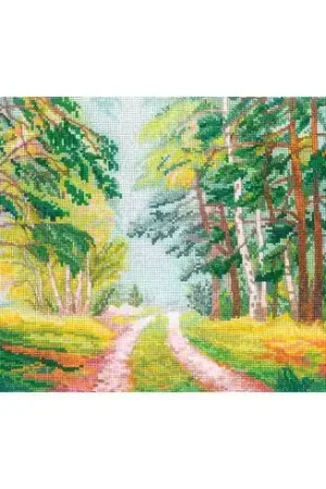 kit ricamo a punto croce - Strada forestale - Andriana Super Prezzo