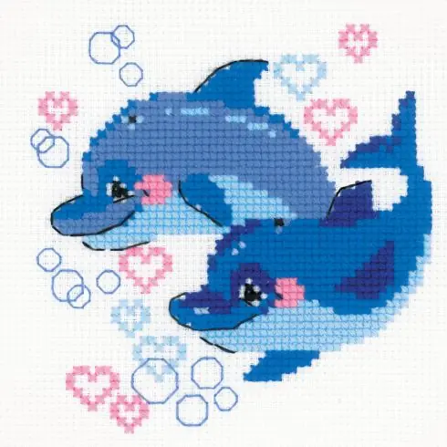 kit ricamo a punto croce - Mare d'Amore - Riolis Di Tendenza