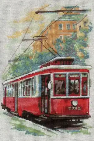 kit ricamo a punto croce - Vecchia tranvia - Riolis Occasione Imperdibile