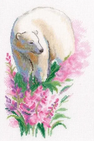 Professionale kit ricamo a punto croce - orso polare - RTO