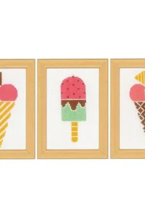 kit ricamo a punto croce - Gelato - Vervaco Esclusivo