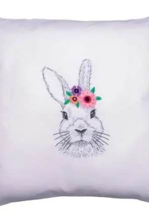 Soddisfatti O Rimborsati Kit di punti da ricamo - Coniglio con fiori - Vervaco