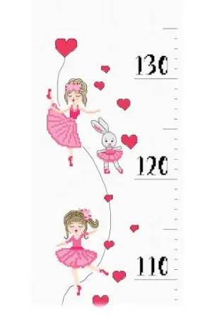 Prezzo Basso Kit di metri crescita da ricamo - La mia piccola ballerina - Princesse