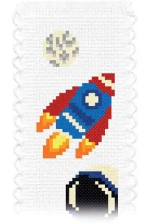 Kit segnalibro da ricamo - Nello spazio - Princesse Occasione Imperdibile