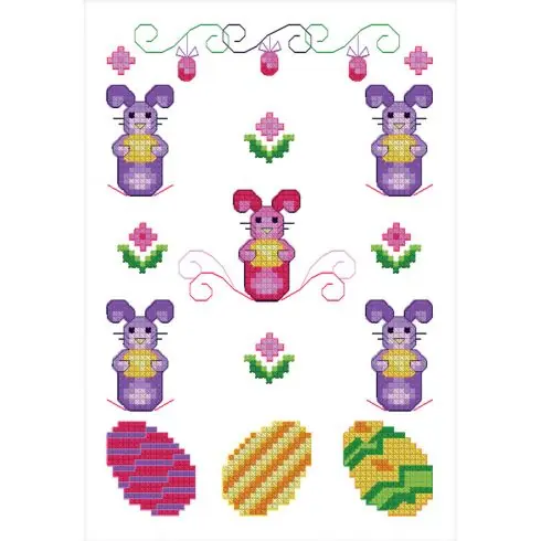 kit ricamo a punto croce - Pasqua - Luc Créations Spedito Oggi