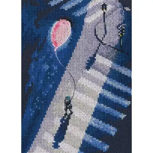 kit ricamo a punto croce - Attraversamento stradale - RTO Ultimissimo Modello