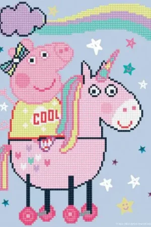 Bestseller Kit ricamo diamante - L'unicorno magico di Peppa - Diamond Dotz