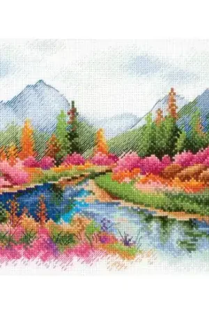 Professionale kit ricamo a punto croce - Jack London Lago - MP Studia